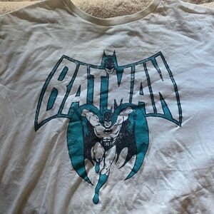 Vintage Graphic Batman Tee - White and Blue
